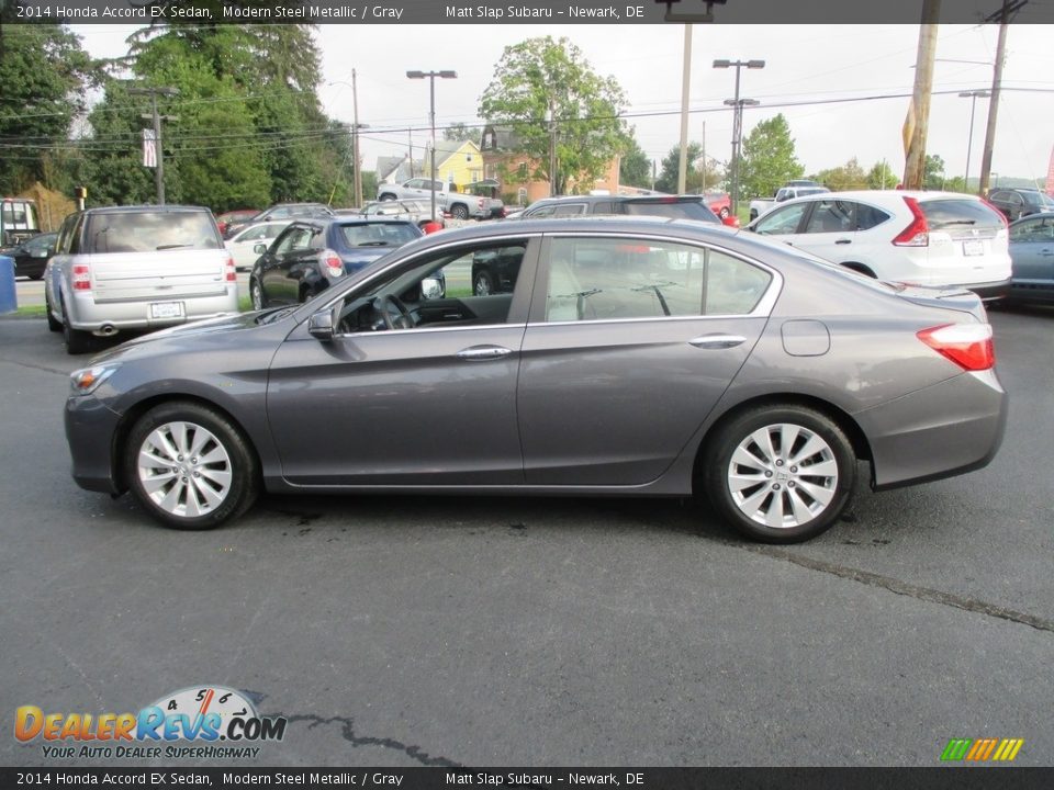 2014 Honda Accord EX Sedan Modern Steel Metallic / Gray Photo #9