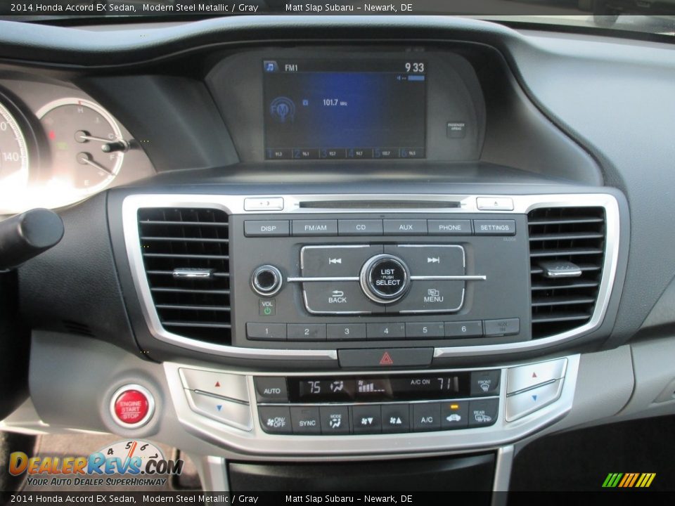 2014 Honda Accord EX Sedan Modern Steel Metallic / Gray Photo #25