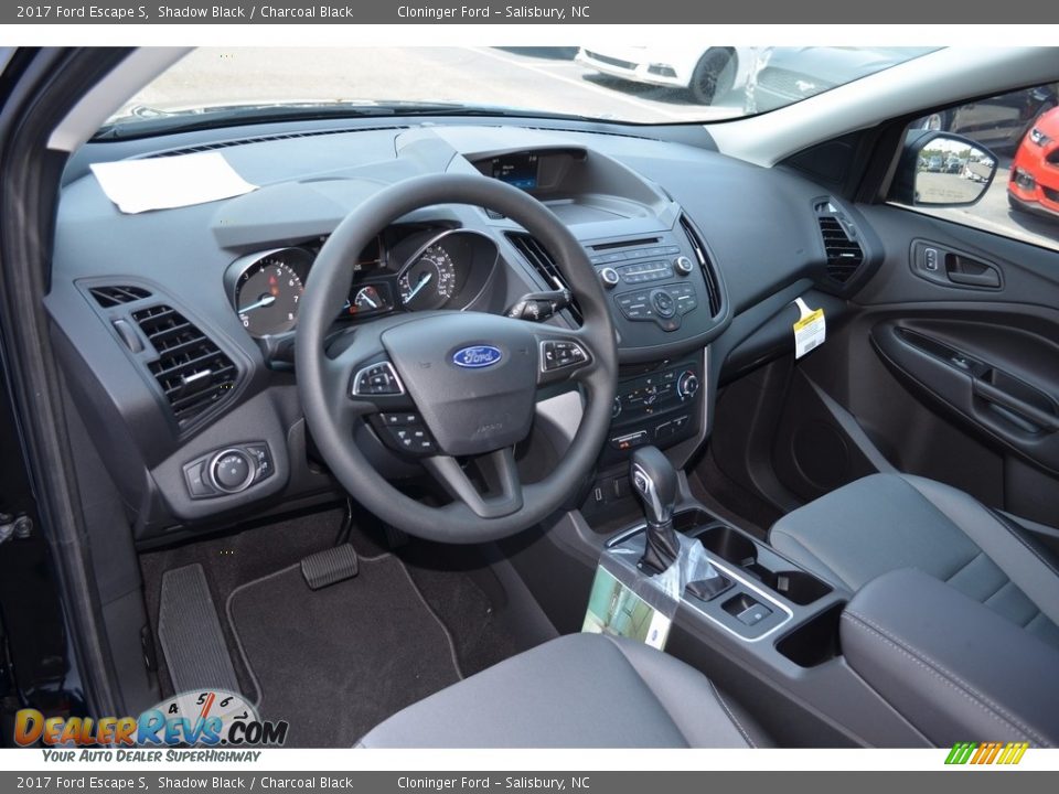 2017 Ford Escape S Shadow Black / Charcoal Black Photo #7