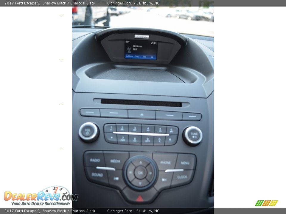 2017 Ford Escape S Shadow Black / Charcoal Black Photo #10