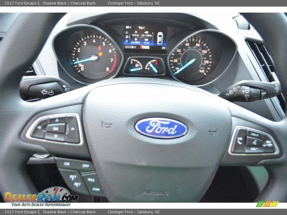 2017 Ford Escape S Shadow Black / Charcoal Black Photo #16