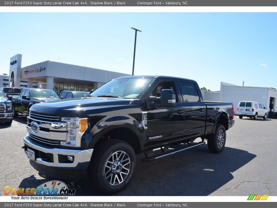 2017 Ford F250 Super Duty Lariat Crew Cab 4x4 Shadow Black / Black Photo #3