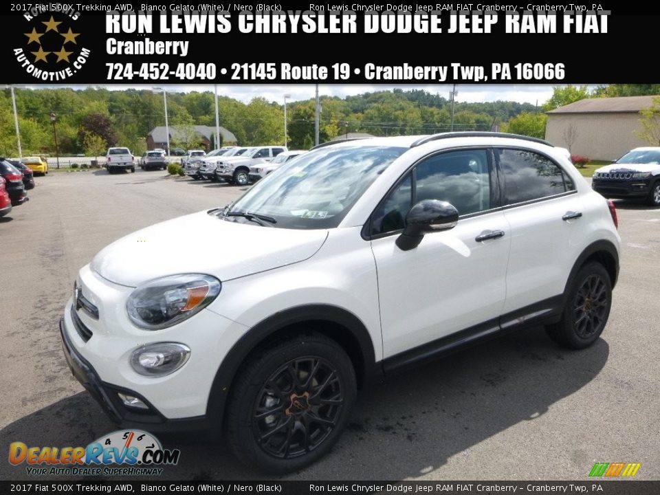 2017 Fiat 500X Trekking AWD Bianco Gelato (White) / Nero (Black) Photo #1