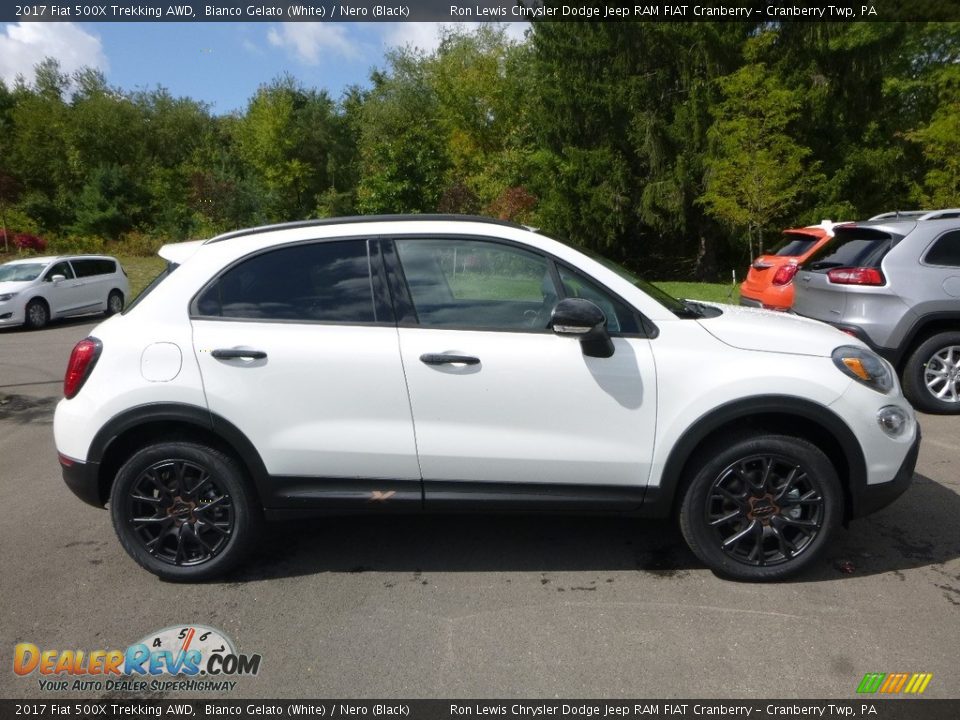 2017 Fiat 500X Trekking AWD Bianco Gelato (White) / Nero (Black) Photo #6