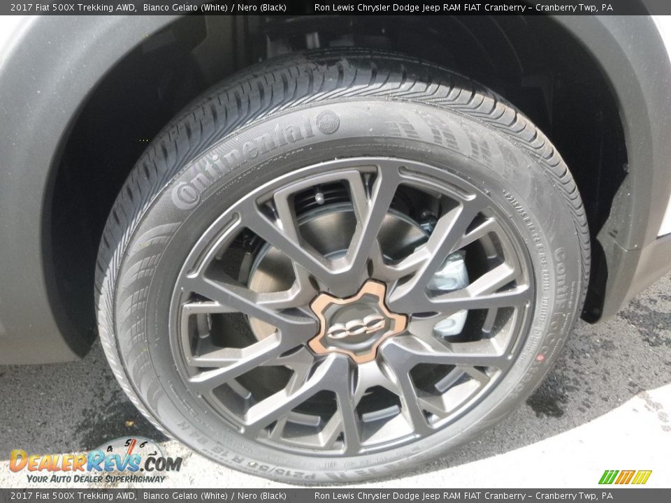 2017 Fiat 500X Trekking AWD Bianco Gelato (White) / Nero (Black) Photo #9