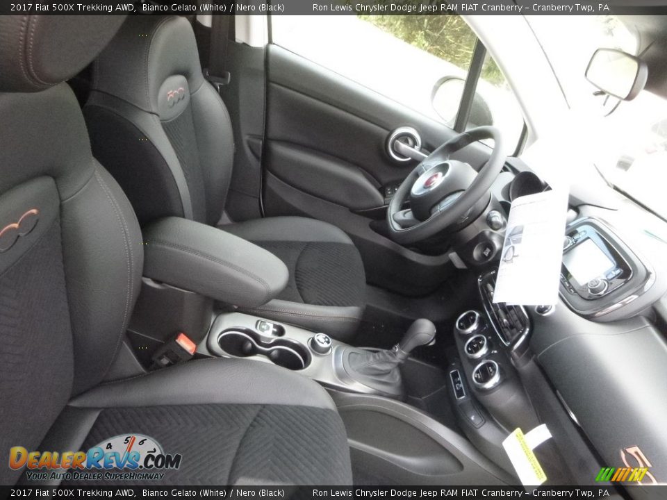 2017 Fiat 500X Trekking AWD Bianco Gelato (White) / Nero (Black) Photo #10