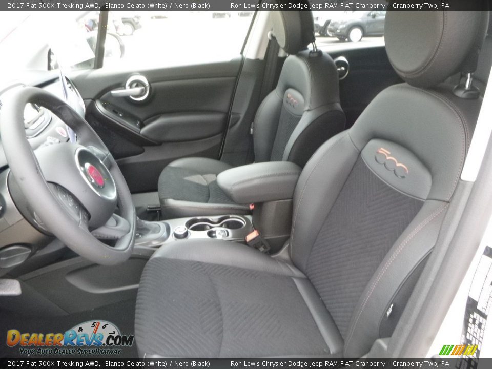 2017 Fiat 500X Trekking AWD Bianco Gelato (White) / Nero (Black) Photo #13