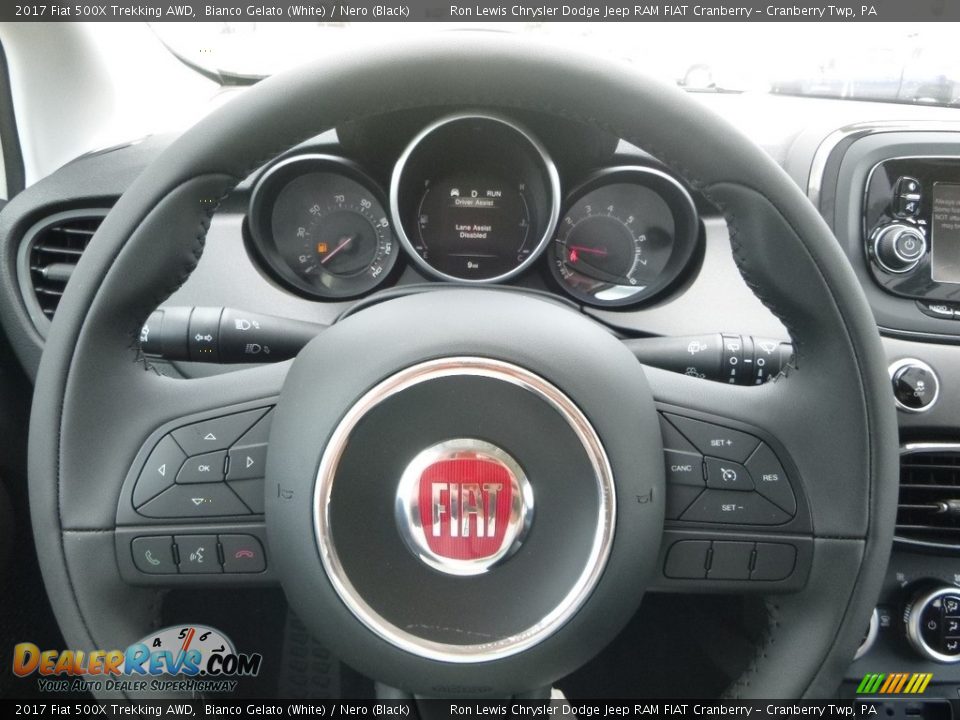 2017 Fiat 500X Trekking AWD Bianco Gelato (White) / Nero (Black) Photo #19