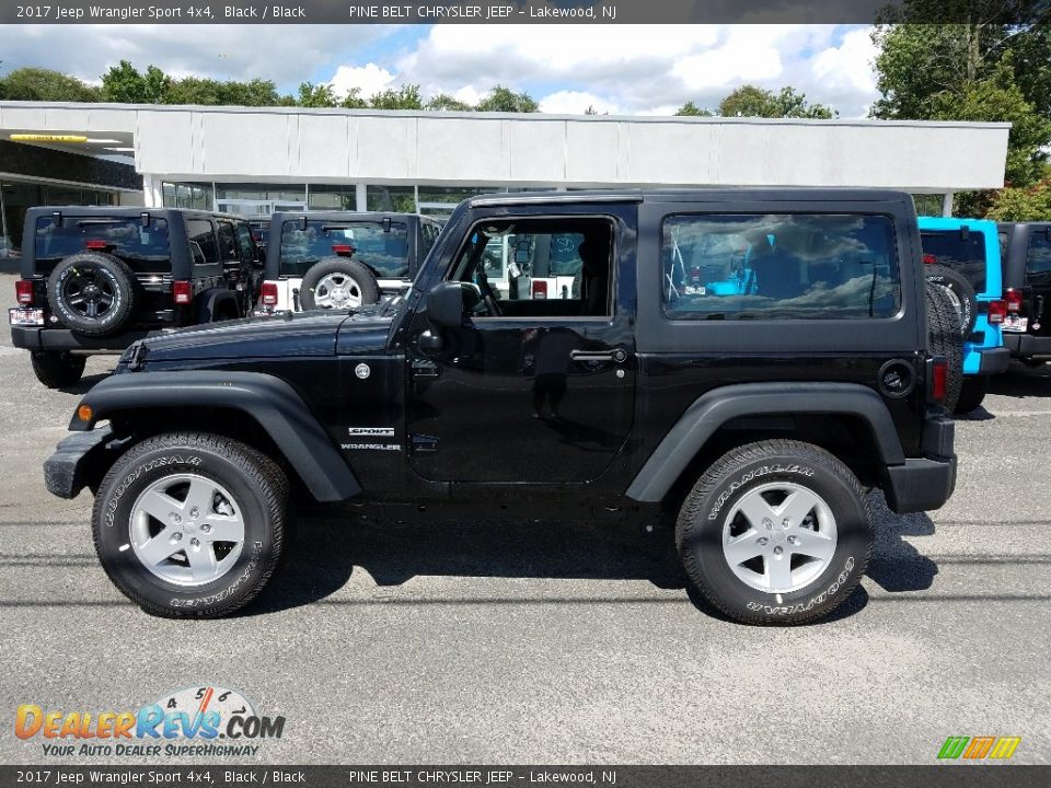 2017 Jeep Wrangler Sport 4x4 Black / Black Photo #3