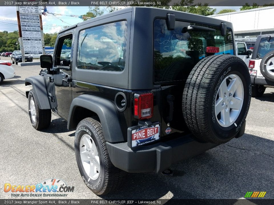 2017 Jeep Wrangler Sport 4x4 Black / Black Photo #4