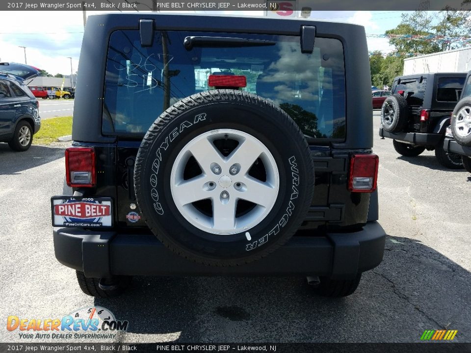 2017 Jeep Wrangler Sport 4x4 Black / Black Photo #5