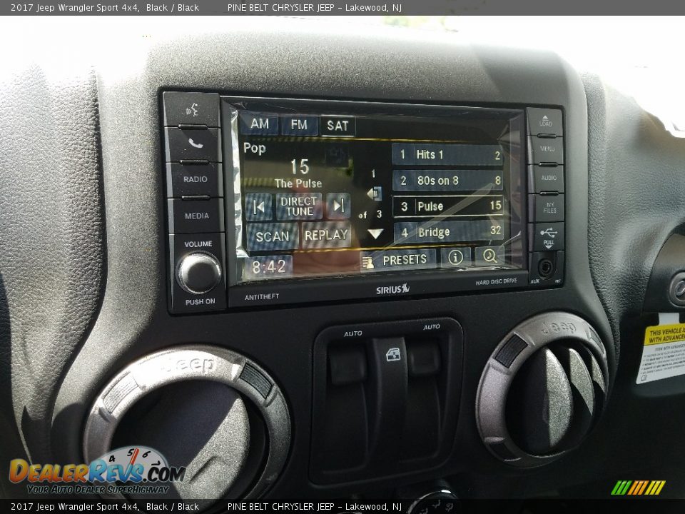 2017 Jeep Wrangler Sport 4x4 Black / Black Photo #10