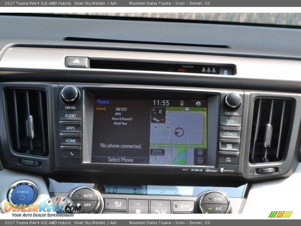 2017 Toyota RAV4 XLE AWD Hybrid Silver Sky Metallic / Ash Photo #6
