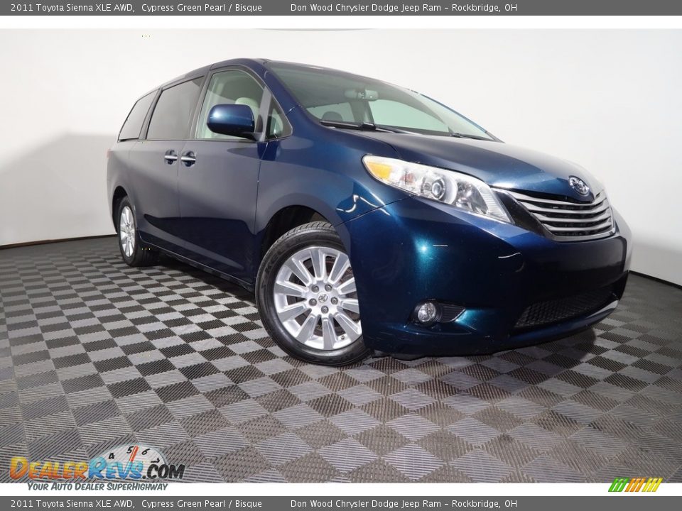 2011 Toyota Sienna XLE AWD Cypress Green Pearl / Bisque Photo #1