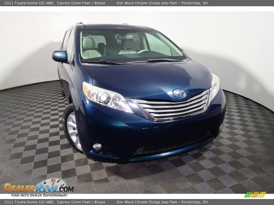 2011 Toyota Sienna XLE AWD Cypress Green Pearl / Bisque Photo #3