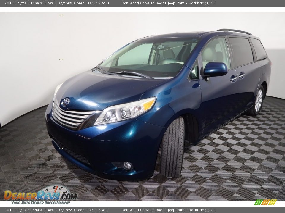 2011 Toyota Sienna XLE AWD Cypress Green Pearl / Bisque Photo #6