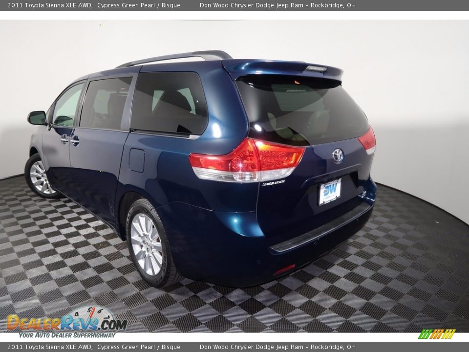 2011 Toyota Sienna XLE AWD Cypress Green Pearl / Bisque Photo #7