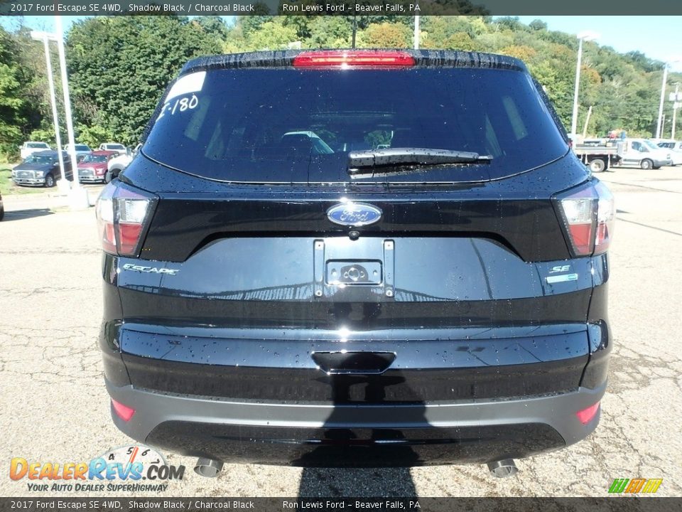 2017 Ford Escape SE 4WD Shadow Black / Charcoal Black Photo #3