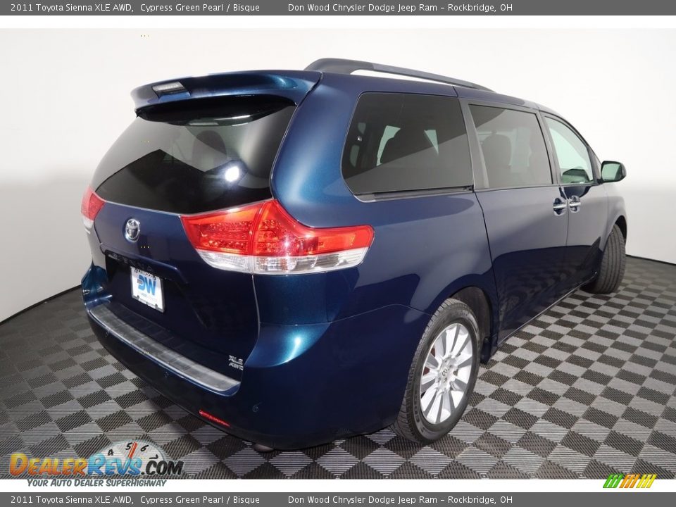 2011 Toyota Sienna XLE AWD Cypress Green Pearl / Bisque Photo #11