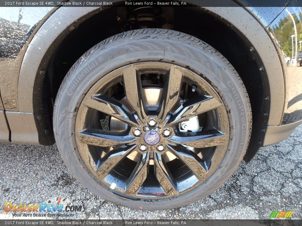 2017 Ford Escape SE 4WD Shadow Black / Charcoal Black Photo #9