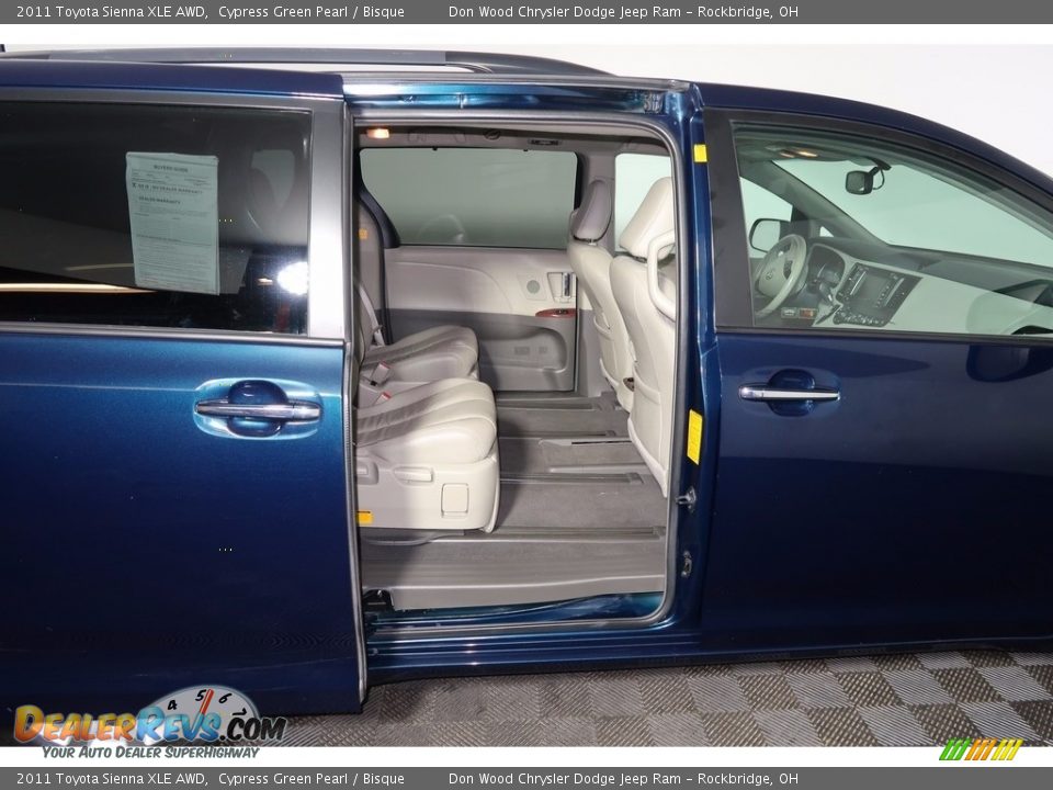 2011 Toyota Sienna XLE AWD Cypress Green Pearl / Bisque Photo #25