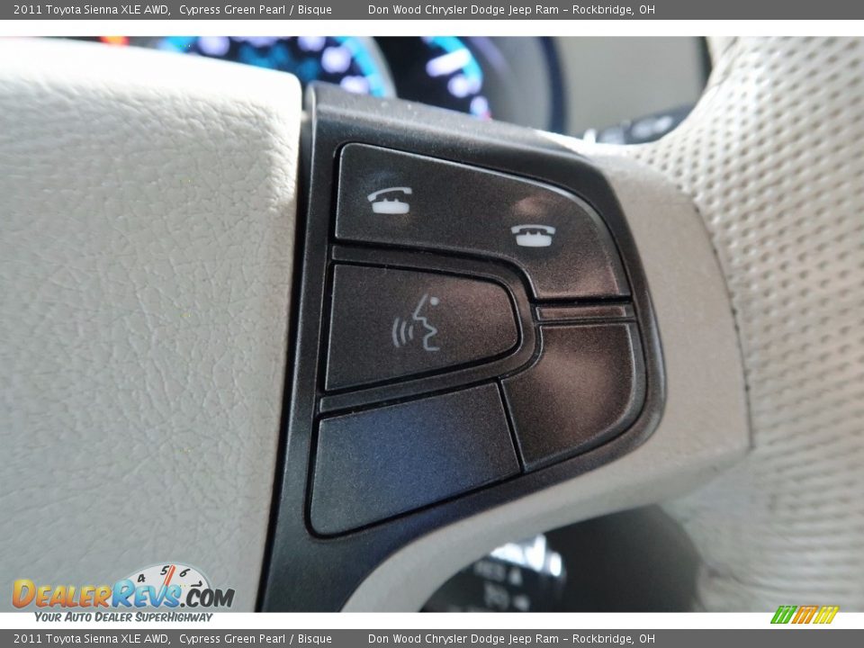 2011 Toyota Sienna XLE AWD Cypress Green Pearl / Bisque Photo #28