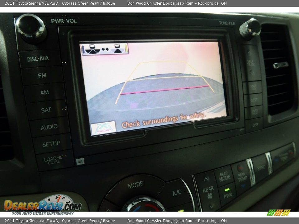 2011 Toyota Sienna XLE AWD Cypress Green Pearl / Bisque Photo #34