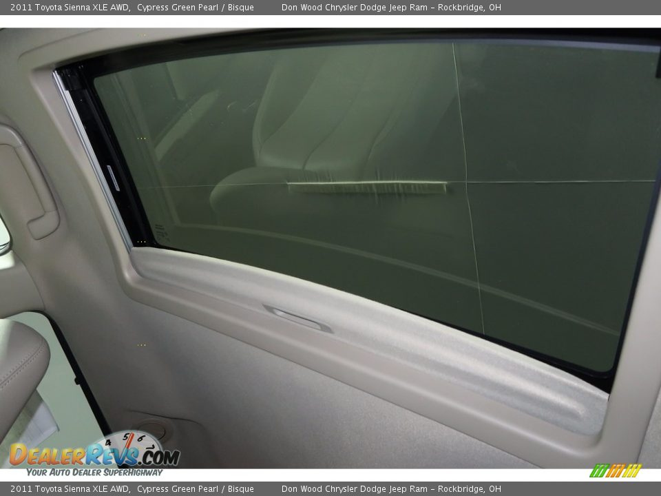 2011 Toyota Sienna XLE AWD Cypress Green Pearl / Bisque Photo #35