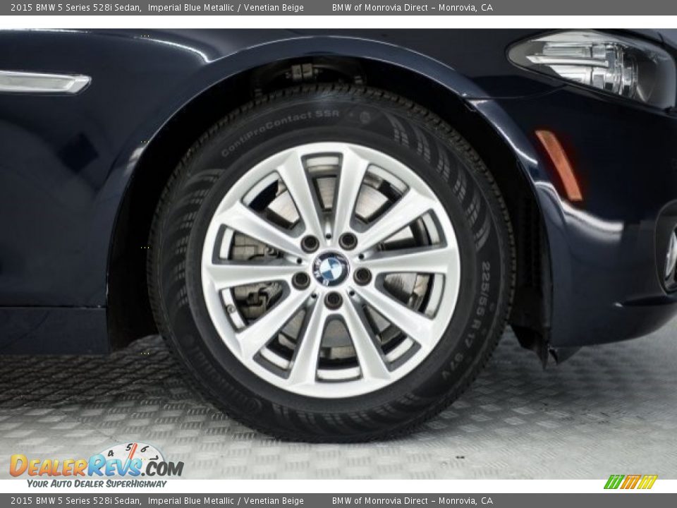 2015 BMW 5 Series 528i Sedan Imperial Blue Metallic / Venetian Beige Photo #8