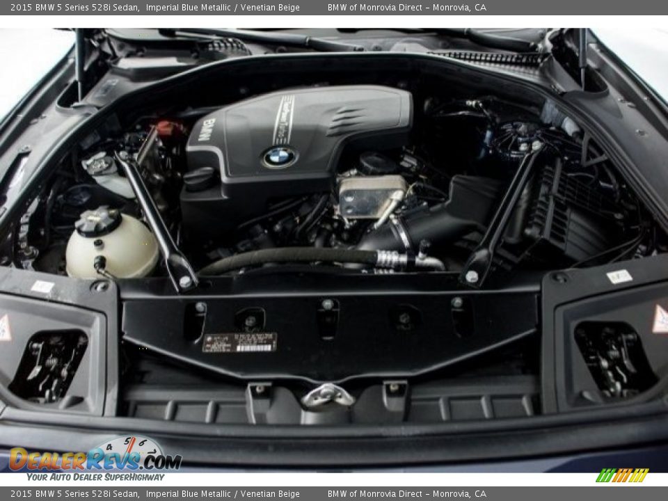2015 BMW 5 Series 528i Sedan Imperial Blue Metallic / Venetian Beige Photo #9