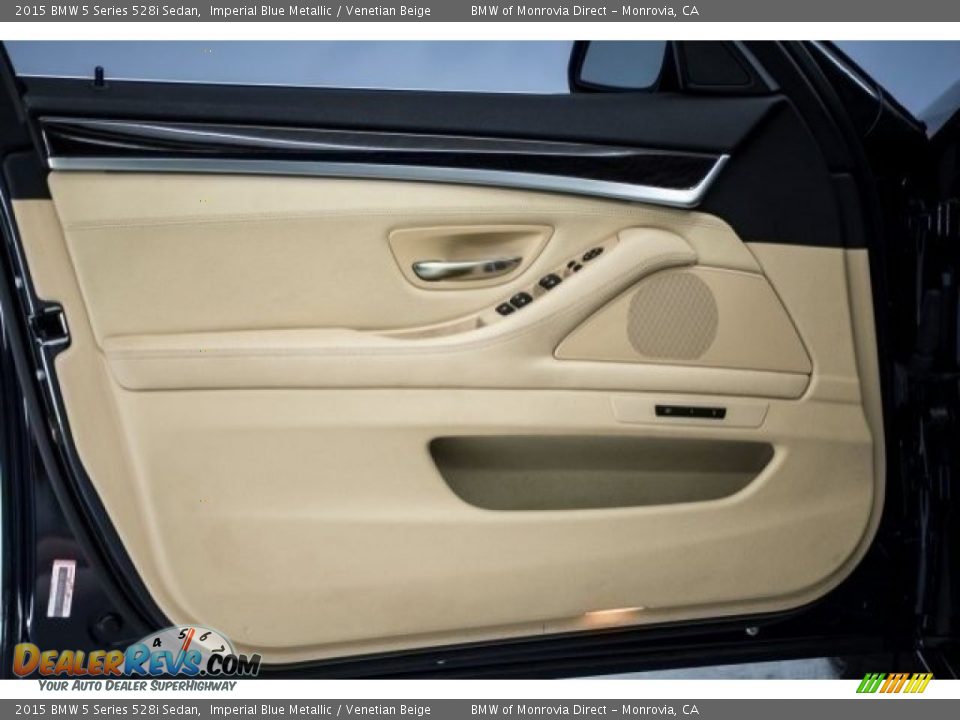 2015 BMW 5 Series 528i Sedan Imperial Blue Metallic / Venetian Beige Photo #19