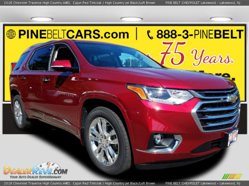 2018 Chevrolet Traverse High Country AWD Cajun Red Tintcoat / High Country Jet Black/Loft Brown Photo #1