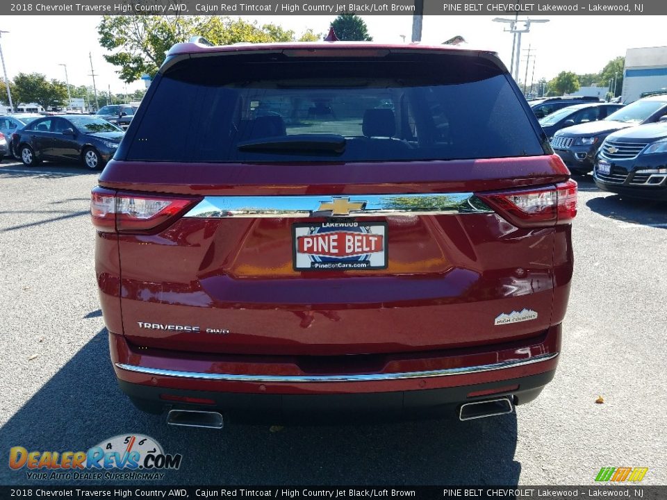 2018 Chevrolet Traverse High Country AWD Cajun Red Tintcoat / High Country Jet Black/Loft Brown Photo #5