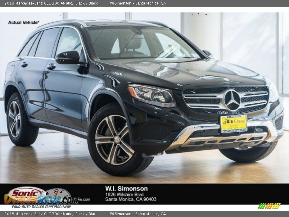 2018 Mercedes-Benz GLC 300 4Matic Black / Black Photo #1