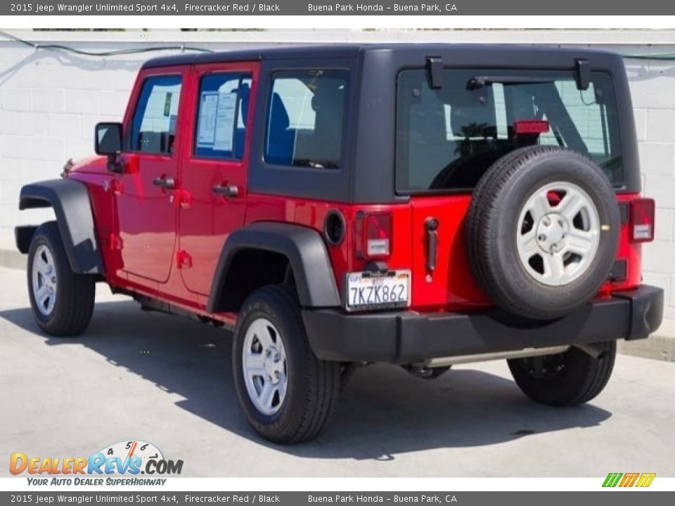 2015 Jeep Wrangler Unlimited Sport 4x4 Firecracker Red / Black Photo #2