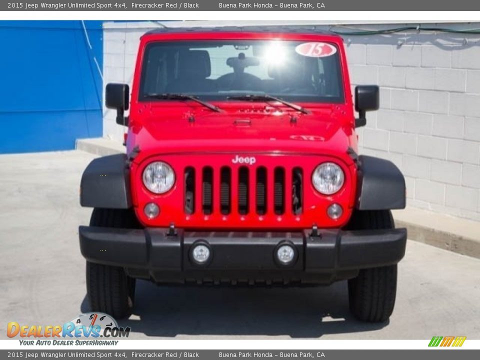 2015 Jeep Wrangler Unlimited Sport 4x4 Firecracker Red / Black Photo #7