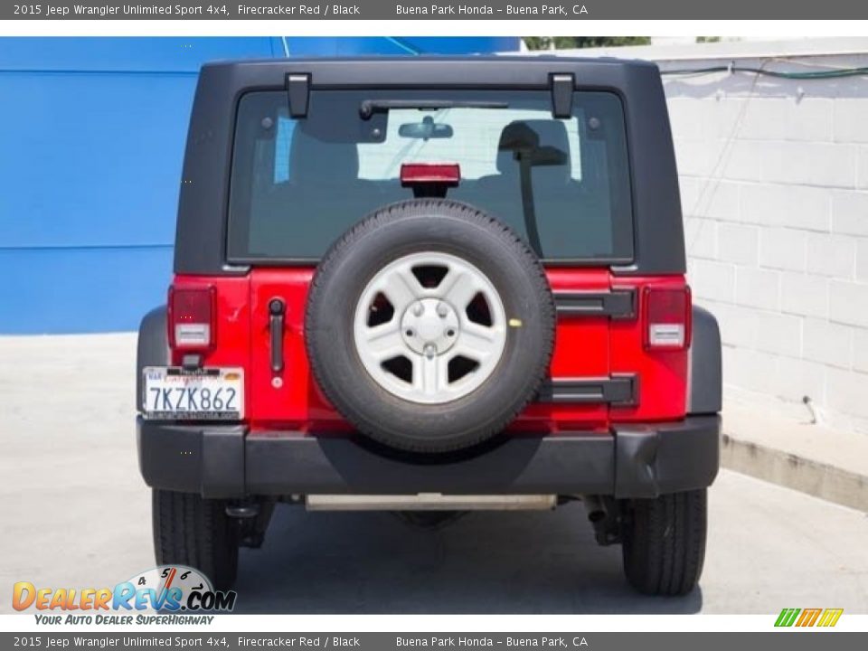 2015 Jeep Wrangler Unlimited Sport 4x4 Firecracker Red / Black Photo #9