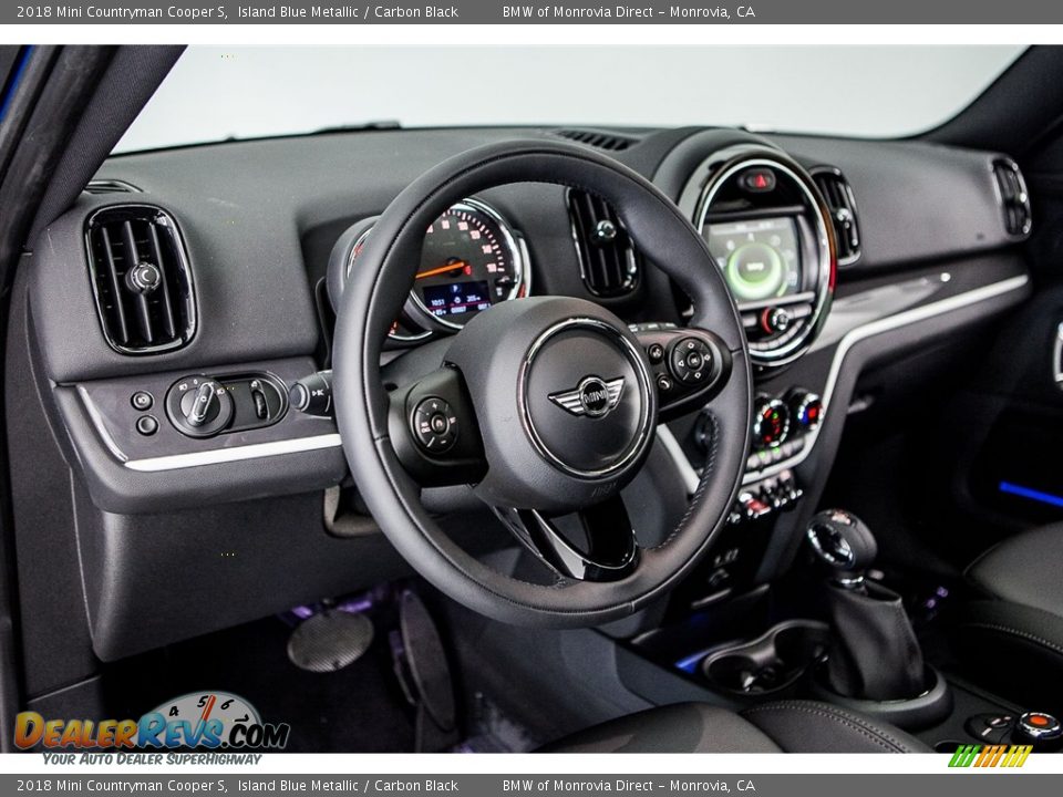 2018 Mini Countryman Cooper S Island Blue Metallic / Carbon Black Photo #5