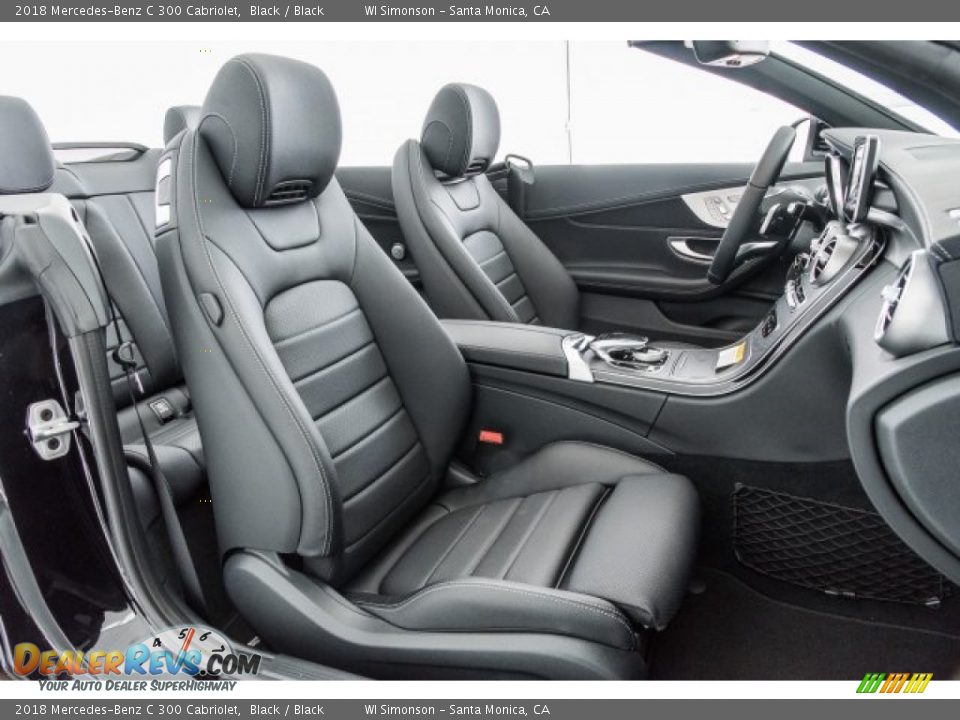 Black Interior - 2018 Mercedes-Benz C 300 Cabriolet Photo #2