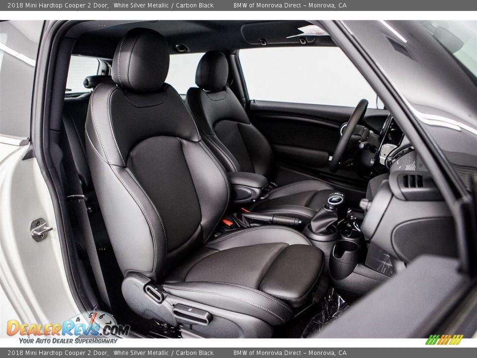 2018 Mini Hardtop Cooper 2 Door White Silver Metallic / Carbon Black Photo #2