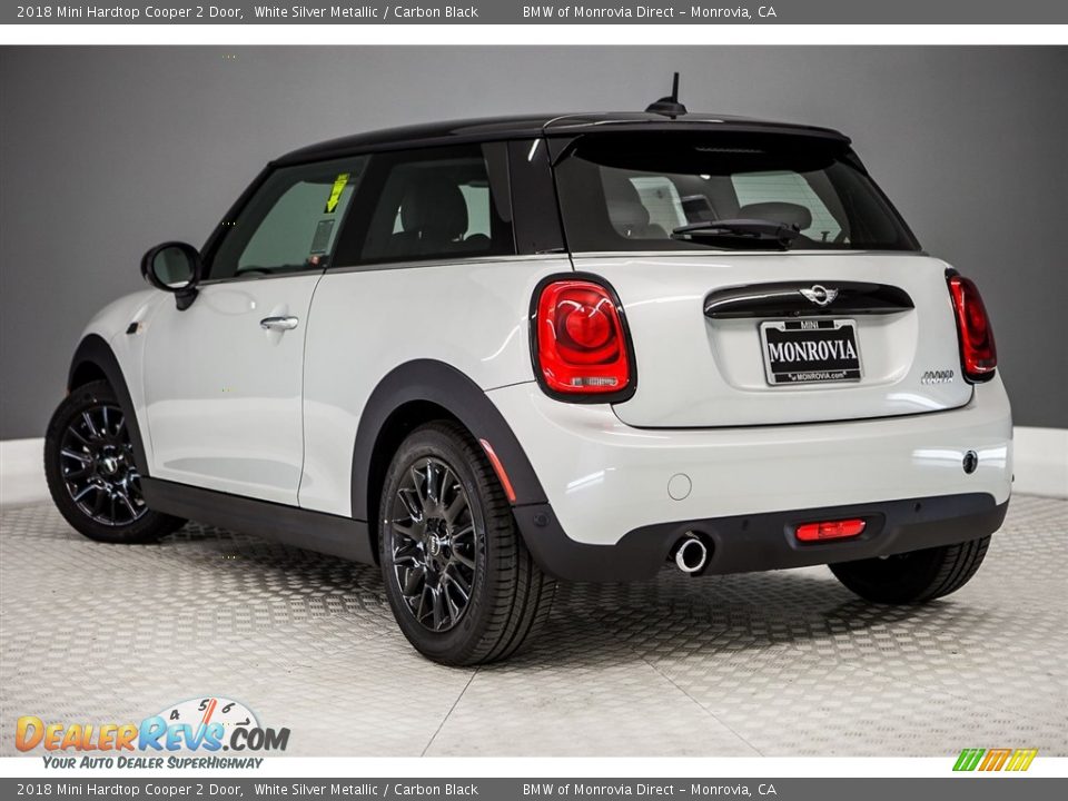 2018 Mini Hardtop Cooper 2 Door White Silver Metallic / Carbon Black Photo #3