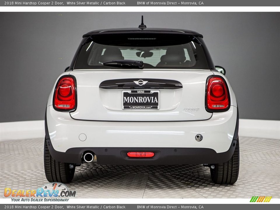 2018 Mini Hardtop Cooper 2 Door White Silver Metallic / Carbon Black Photo #4