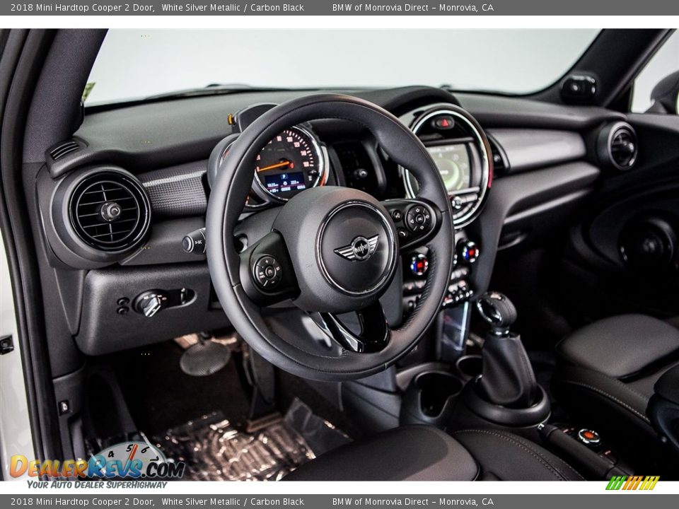 2018 Mini Hardtop Cooper 2 Door White Silver Metallic / Carbon Black Photo #5