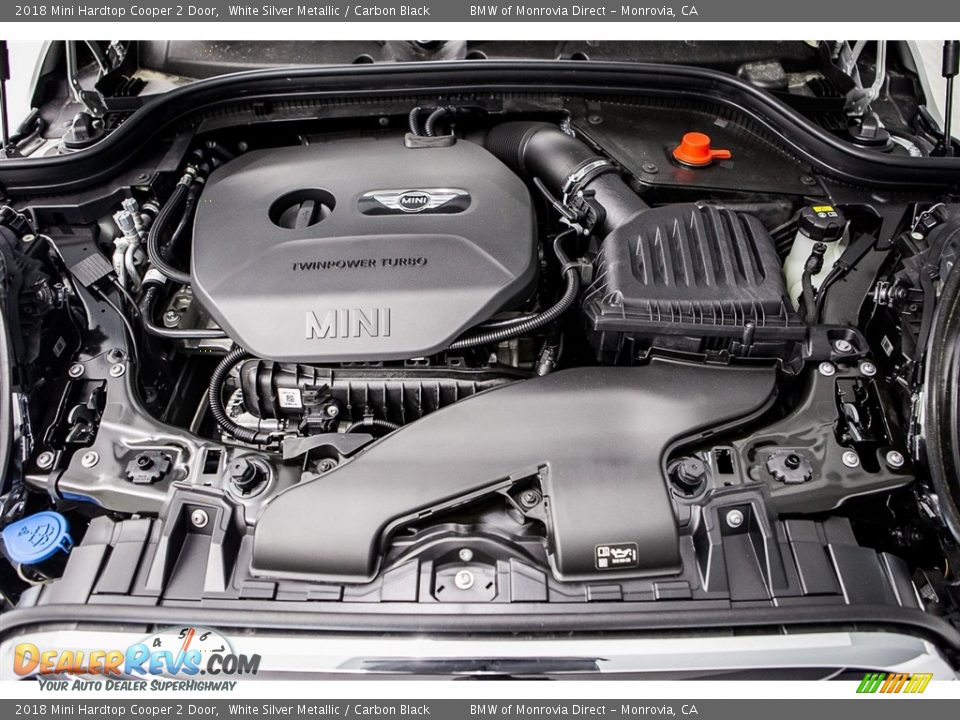 2018 Mini Hardtop Cooper 2 Door White Silver Metallic / Carbon Black Photo #8