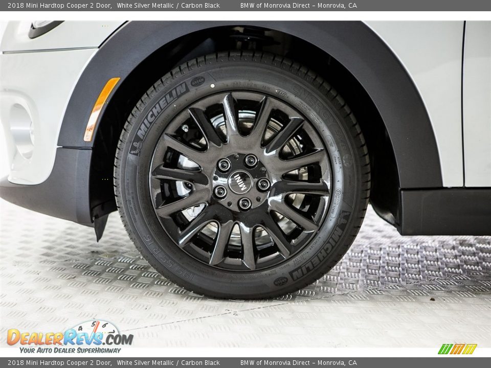 2018 Mini Hardtop Cooper 2 Door White Silver Metallic / Carbon Black Photo #9