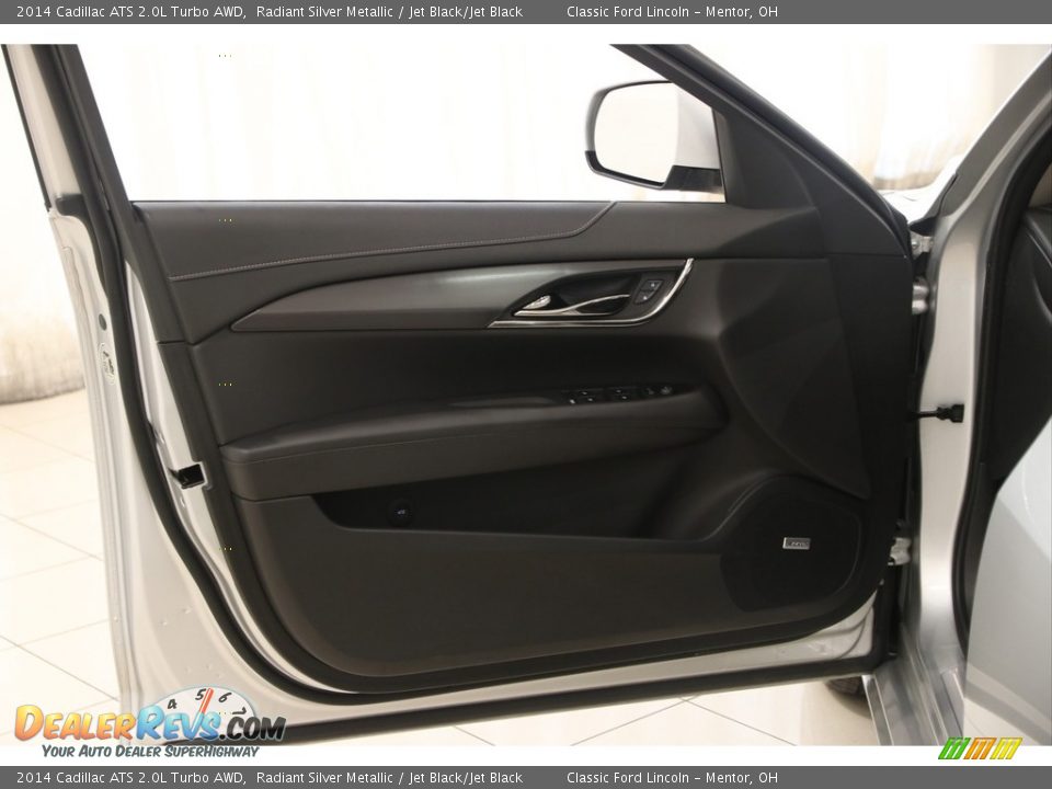 2014 Cadillac ATS 2.0L Turbo AWD Radiant Silver Metallic / Jet Black/Jet Black Photo #4