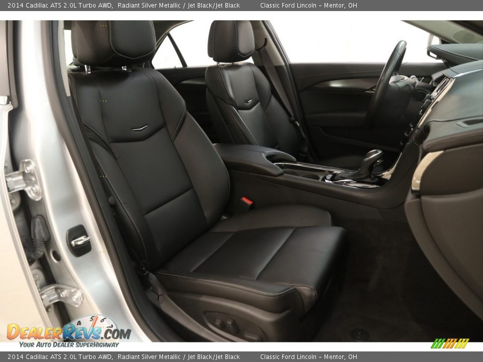 2014 Cadillac ATS 2.0L Turbo AWD Radiant Silver Metallic / Jet Black/Jet Black Photo #14
