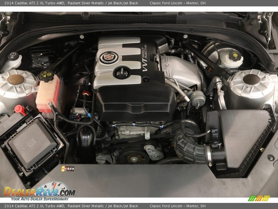 2014 Cadillac ATS 2.0L Turbo AWD Radiant Silver Metallic / Jet Black/Jet Black Photo #18