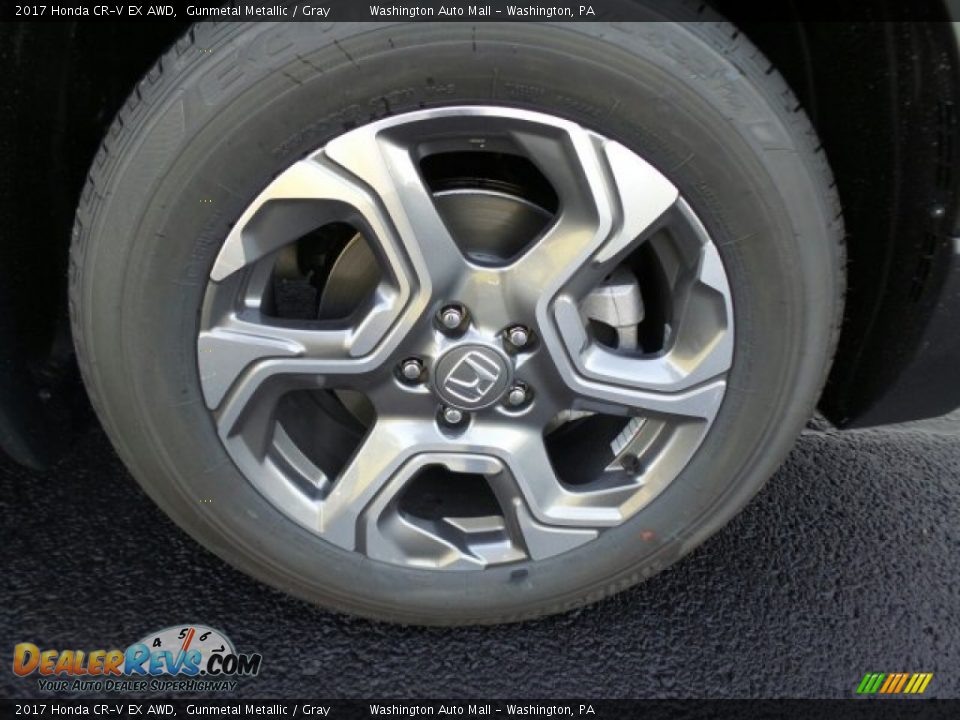 2017 Honda CR-V EX AWD Gunmetal Metallic / Gray Photo #3