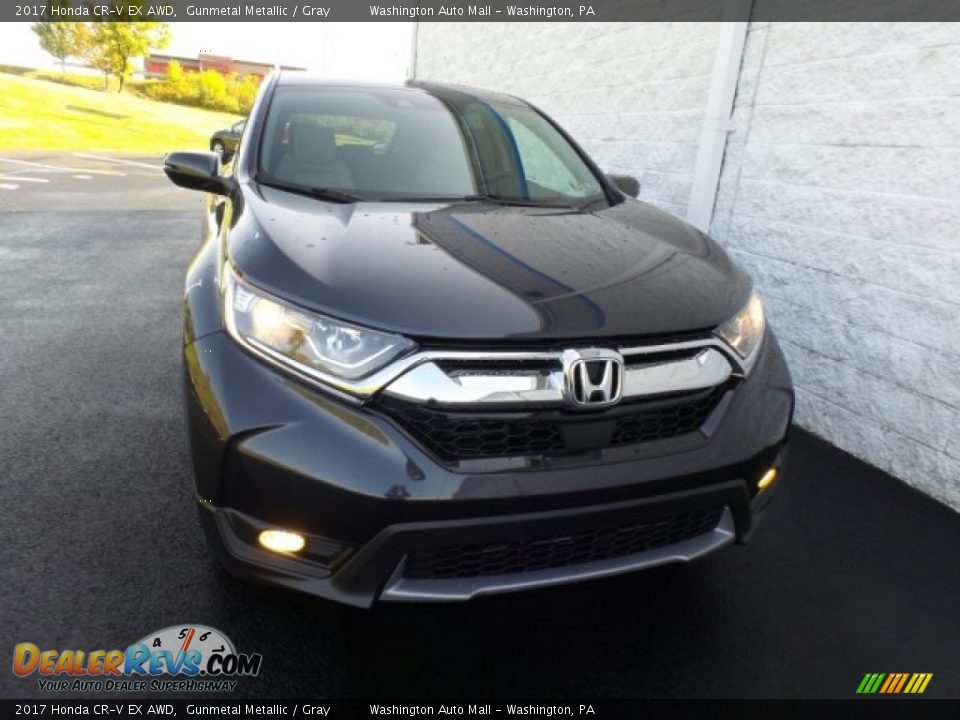 2017 Honda CR-V EX AWD Gunmetal Metallic / Gray Photo #4